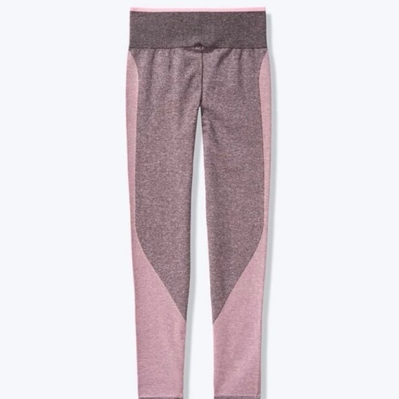 PINK Victoria's Secret SZ M Pink/Gray  High Waist Stretch pants.Yoga,Workout’s? - Picture 5 of 8
